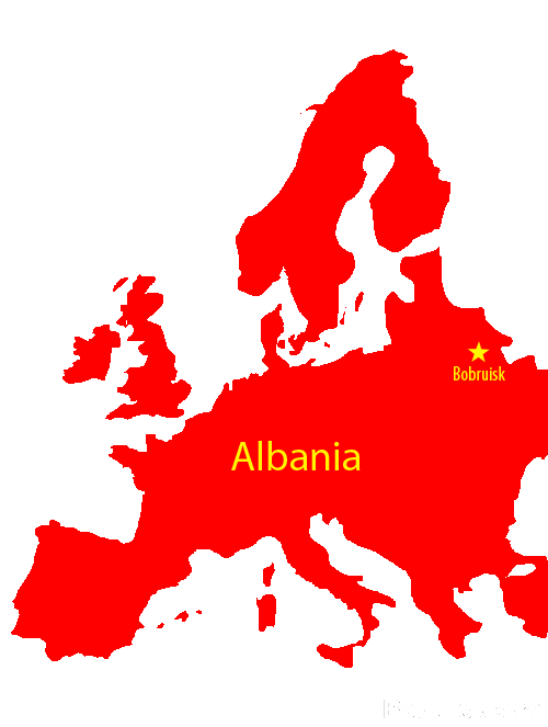 карта албании