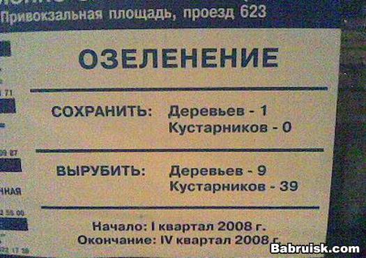 озеленение