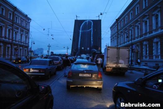 белые ночи, мост с хуем