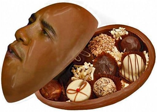конфеты голова обамы