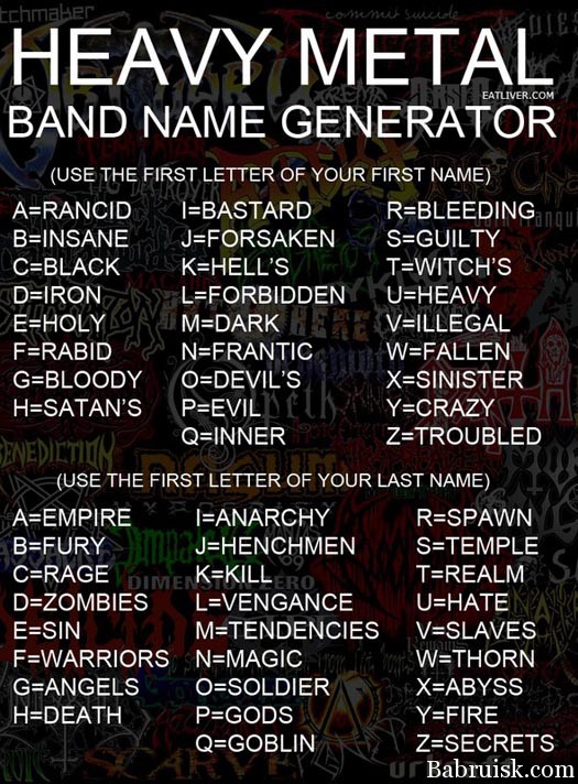 metal band name generator