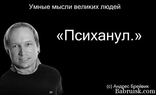 брейвик психанул
