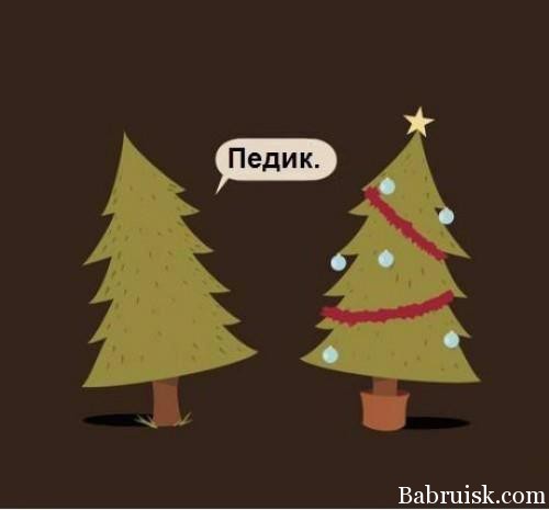 новогодний педик